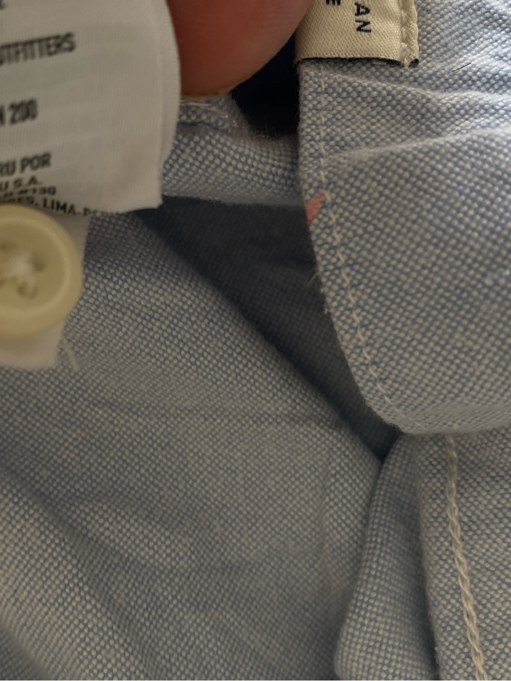 NWOT American Eagle Outfitters Men’s Button-Up Shirt Size M Cotton Casual Preppy - Picture 6 of 6